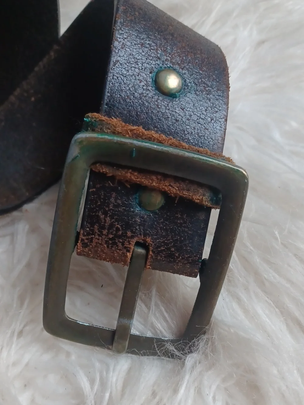 Distressed Leather Belt